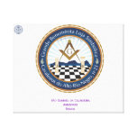 Tela com Logotipo Freemason CARN Impressão Em Canvas