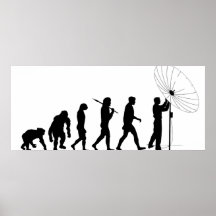 Telecommunications satellite broadcasting evolve posters