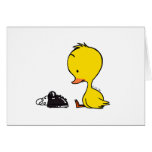 Telephone & Duck Greeting Card