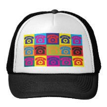 Telephones Pop Art Hats
