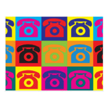 Telephones Pop Art Postcards
