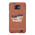 Television Makes Everyone Happy! Copper Brown Galaxy SII Covers