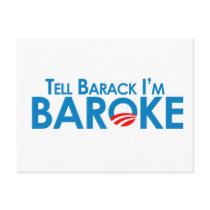 Tell Barack Im Baroke Post Cards