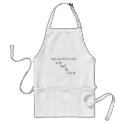 Tell It Slant aprons