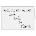 Tell It Slant cards