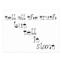 Tell It Slant Post Cards