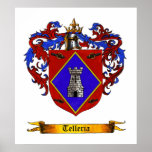 Telleria (de Legazpia) Shield of Arms Posters