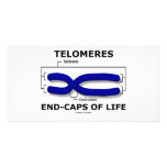 Telomeres End-Caps Of Life (Biology Humor) Customized Photo Card