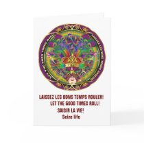 Temp Mardi Gras The King Greeting Cards