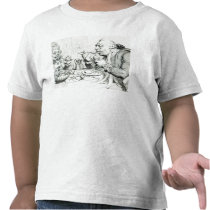 Temperance Enjoying a Frugal Meal Tshirts
