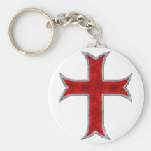 Templar Cross Key Chain