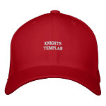 Templar Embroidered Hat embroidered hats
