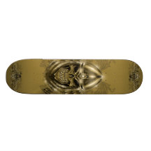 Templar Knight Gothic Mediaeval Skull with Wings Skate Deck