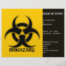 Template Biohazard Customizable Flyer Design