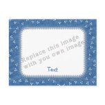 Template Blue Frame postcards