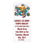 Template Card Mardi Gras Customized Rack Card