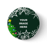 Template, Christmas Snowflake Border buttons