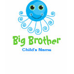 Template - Custom Octopus Big Brother Child's Name t-shirts