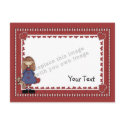 Template - Cute Young Girl postcards