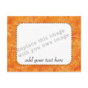 Template "Orange Pattern" postcards