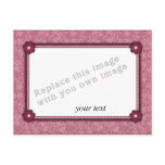 Template - Pink Floral Design postcards