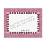 Template - Pink Heart Design postcards