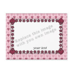 Template - Pink Heart Design postcards