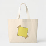 Template- Post It Note Tape Tote Bags