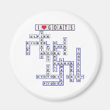 TEMPLATE PUZZLE GOATS FRIDGE MAGNET