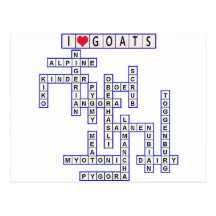 TEMPLATE PUZZLE GOATS POST CARDS