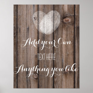 rustic wood rustic and poster Template sign sign gifts cards template wedding