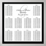Template Wedding Seating Chart Monogram Names Posters