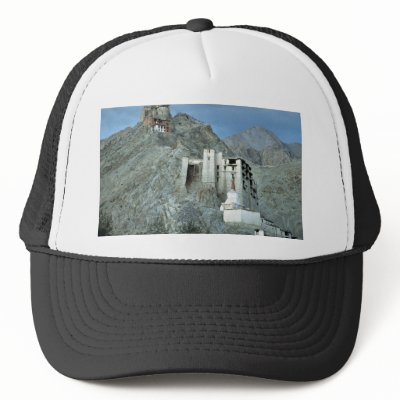 Temple above Royal Palace, Leh, Ladakh, India Hat by beautifulclicks