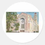 Temple Emanu El New York City Round Stickers