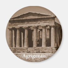 Temple of Concordia Refrigerator Magnets