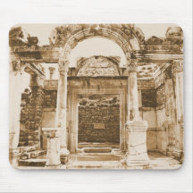 Temple of Hadrian in Ephesus VINTAGE PHOTOGRAPH Mousemat