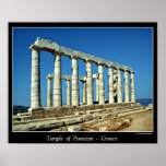 TEMPLE OF POSIEDON POSTER