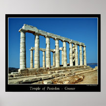 TEMPLE OF POSIEDON POSTER