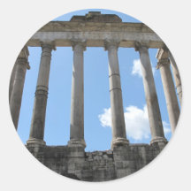 Temple of Saturn - early 4th century BC Sticker