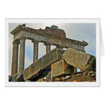 Temple of Saturn Note Card