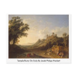 Temple Ruins On Sicily By Jacob Philipp Hackert postcards