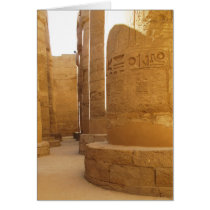 Temples of Karnak; Temple of Amon-Ra, hieroglyphic cards