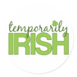 Temporarily Irish stickers