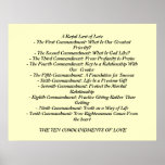 TEN COMMANDMENTS OF LOVE...poster