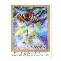 Ten Commandments Tree Postcards