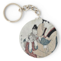 Ten erotic names by Kitagawa, Utamaro Ukiyoe Keychain
