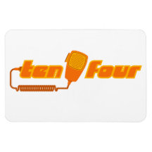 Ten-Four Retro CB Radio Magnet (light)