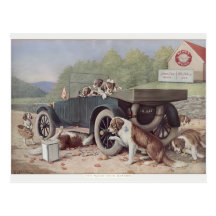 Ten Miles to a Garage - Postcard