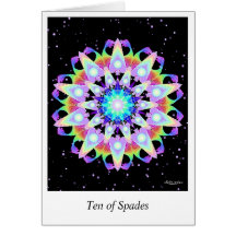 Ten of Spades Greeting Card