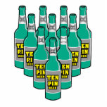 ten pin beer bowling humor acrylic cut out